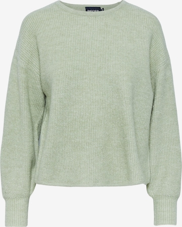 PIECES Пуловер 'CELIC' в зелено: отпред