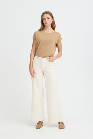 ICHI Wide leg Jeans 'IHZiggy' in Wit