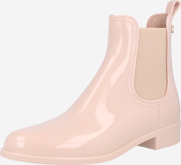LEMON JELLY Rubber Boots 'COMFY' in Beige: front