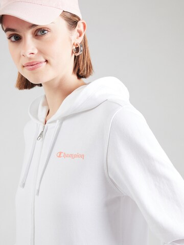 Champion Authentic Athletic Apparel - Sudadera con cremallera en blanco
