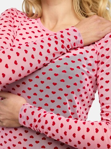 Liberte Essentiel - Top ' MESH ' en rosa