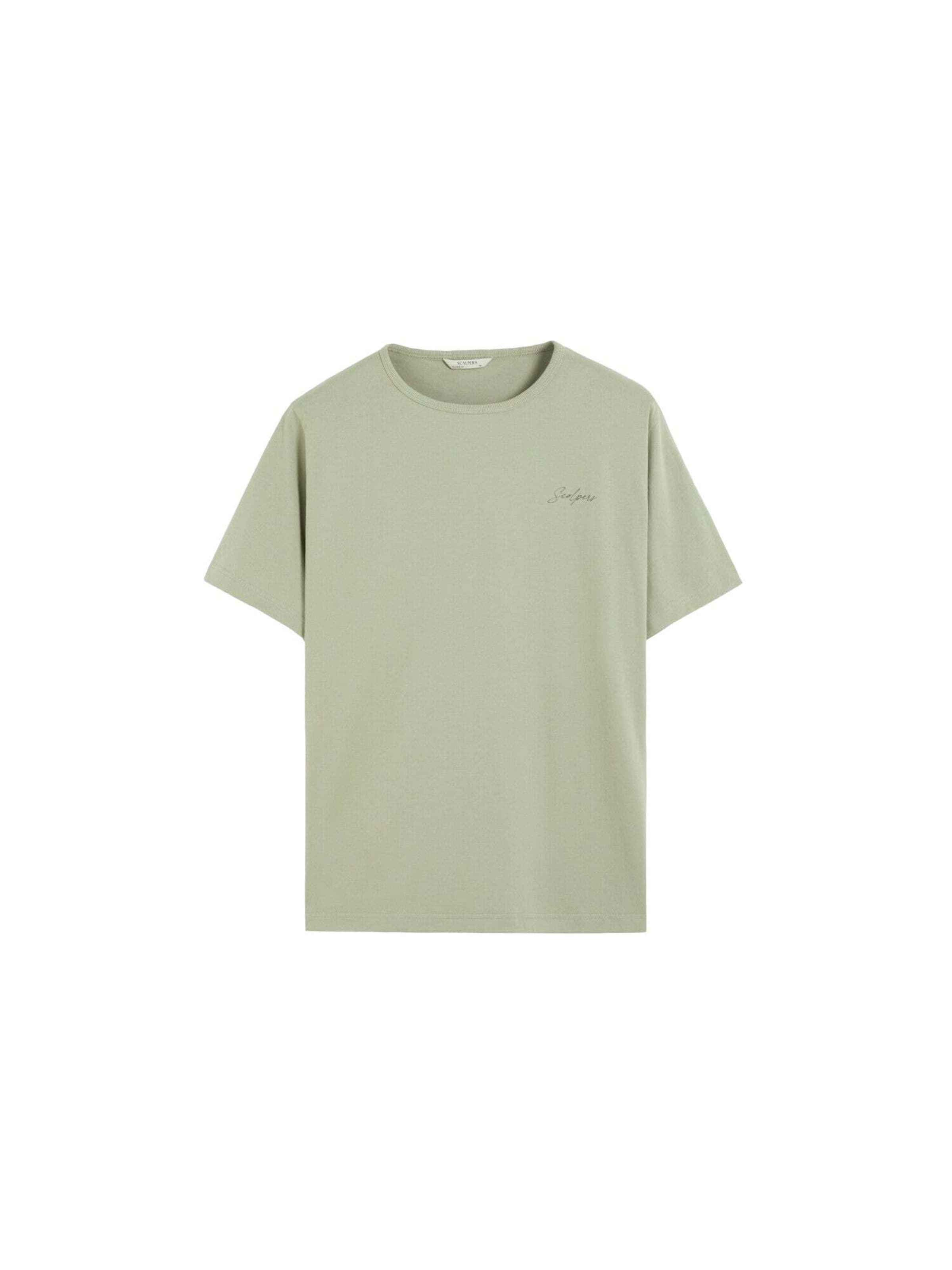 T-Shirt Scalpers en vert : devant