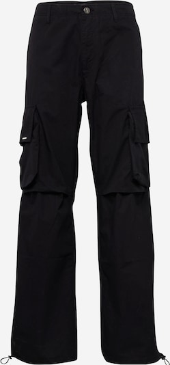 EIGHTYFIVE Pantalon cargo en noir, Vue avec produit