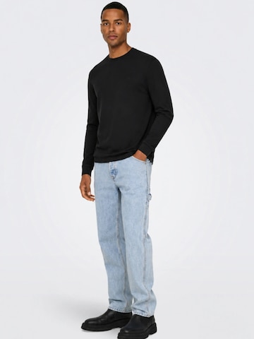 SUN68 - Jersey 'T45102' en negro