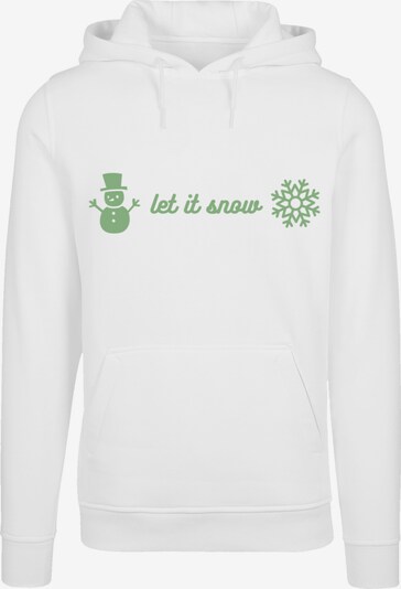F4NT4STIC Sweatshirt 'Weihnachten let it snow' in weiß, Produktansicht
