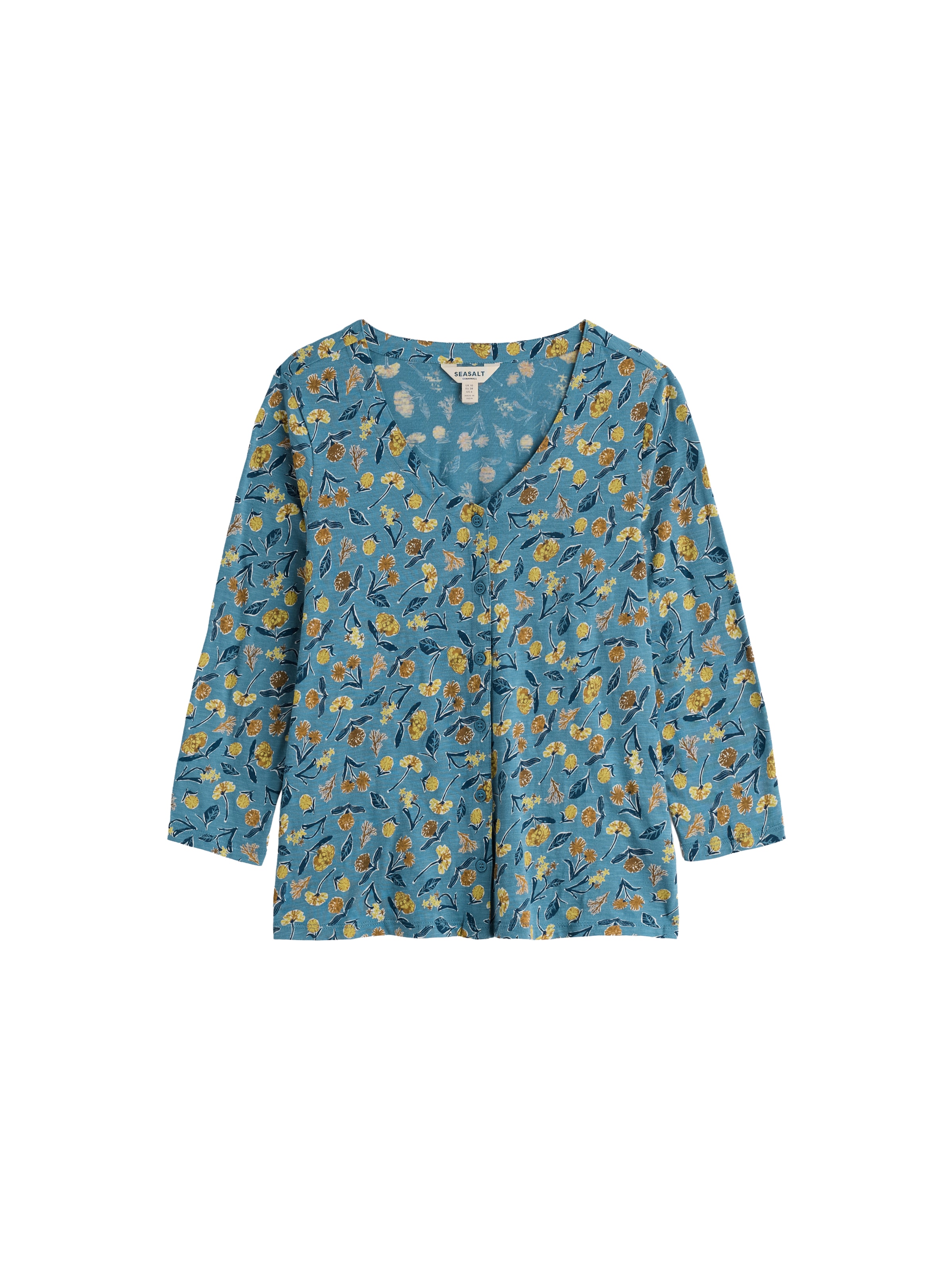 Seasalt Cornwall Blouse 'Studio Glass' in Blauw: voorkant