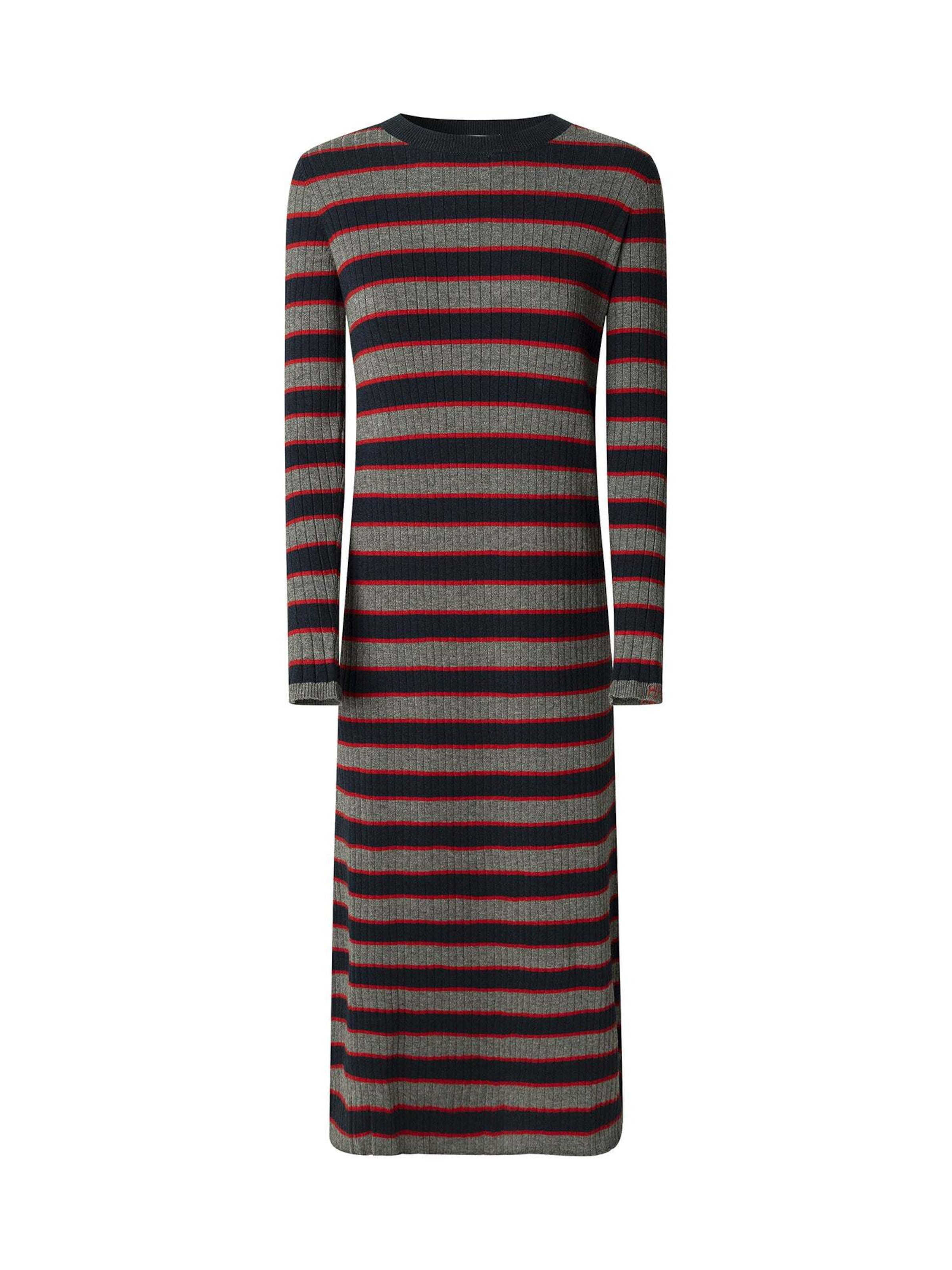 Pepe Jeans Gebreide jurk 'Clarisse' in Blauw: voorkant