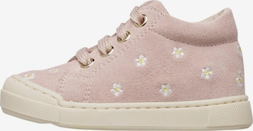 Baskets 'SNOPES EMBR.DAISIES ZIP' Falcotto en rose : devant