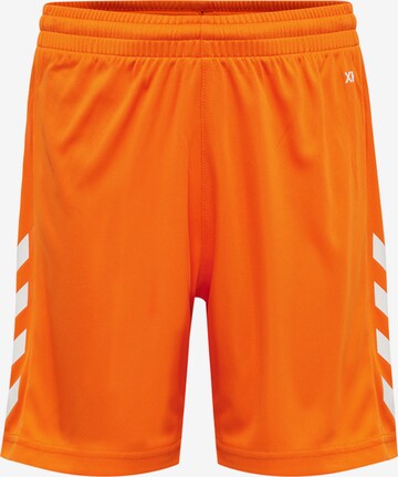 Hummel Regular Workout Pants in Orange: front