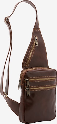 Borsa a tracolla di Viola Castellani in marrone: frontale