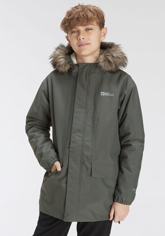JACK WOLFSKIN Outdoor jacket 'Cosy Bear' in Green: front