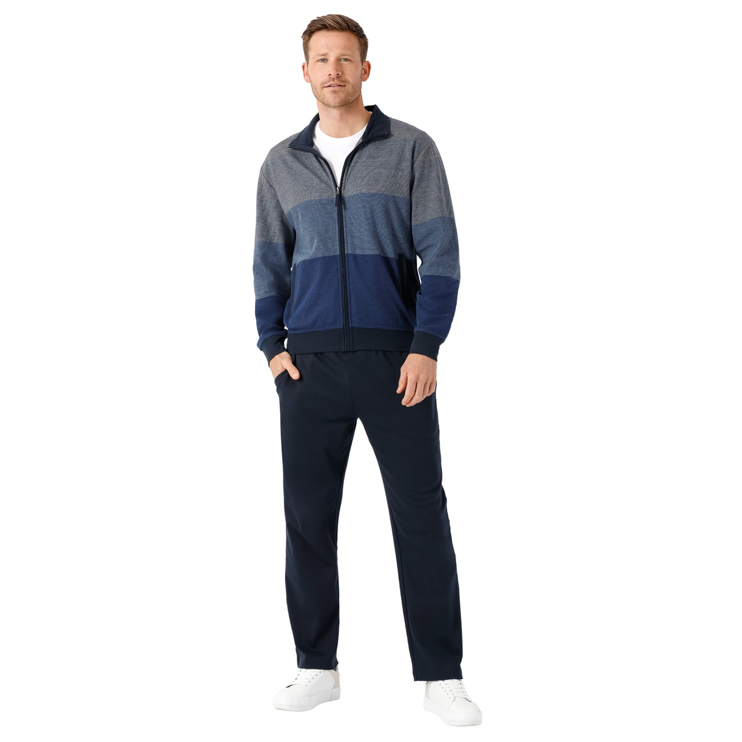 HAJO Domácí oblečení – modrá: přední strana