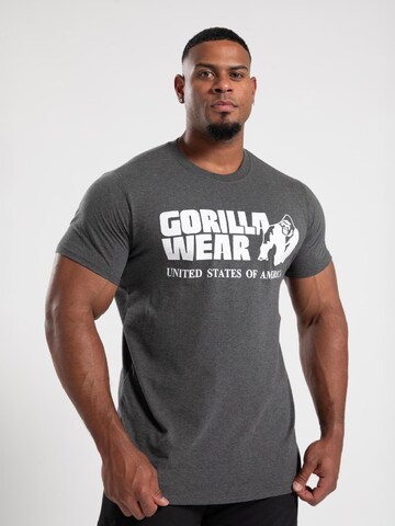 Gorilla Wear Shirt  'Classic' in Grau: Vorderseite