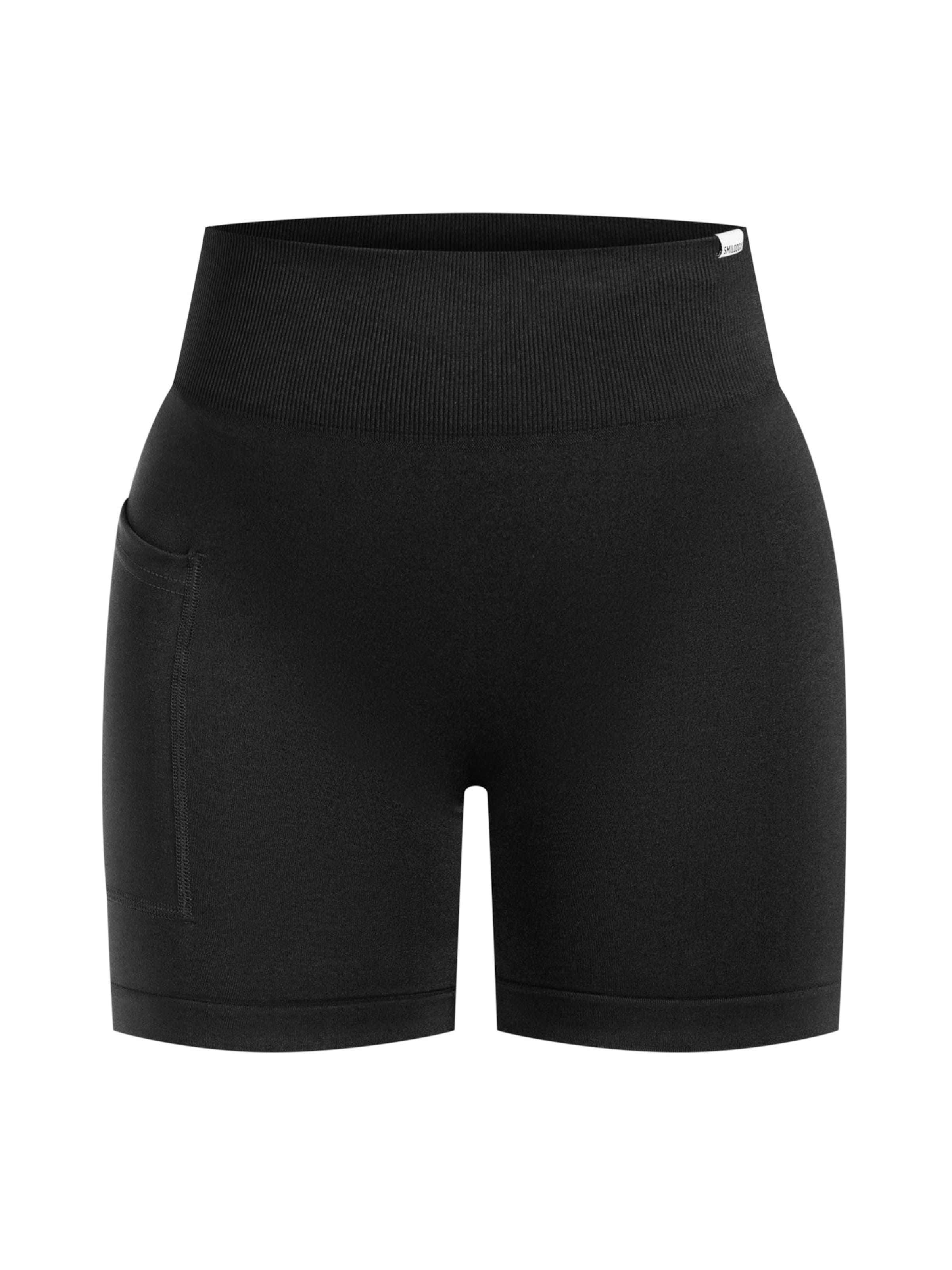 Smilodox Skinny Sports trousers 'Temmy' in Black: front