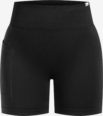 Smilodox Skinny Sporthose 'Temmy' in Schwarz: Vorderseite