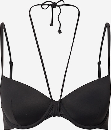 Sutien de tricou Sutien costum de baie 'Luxe' de la Hunkemöller pe negru: față