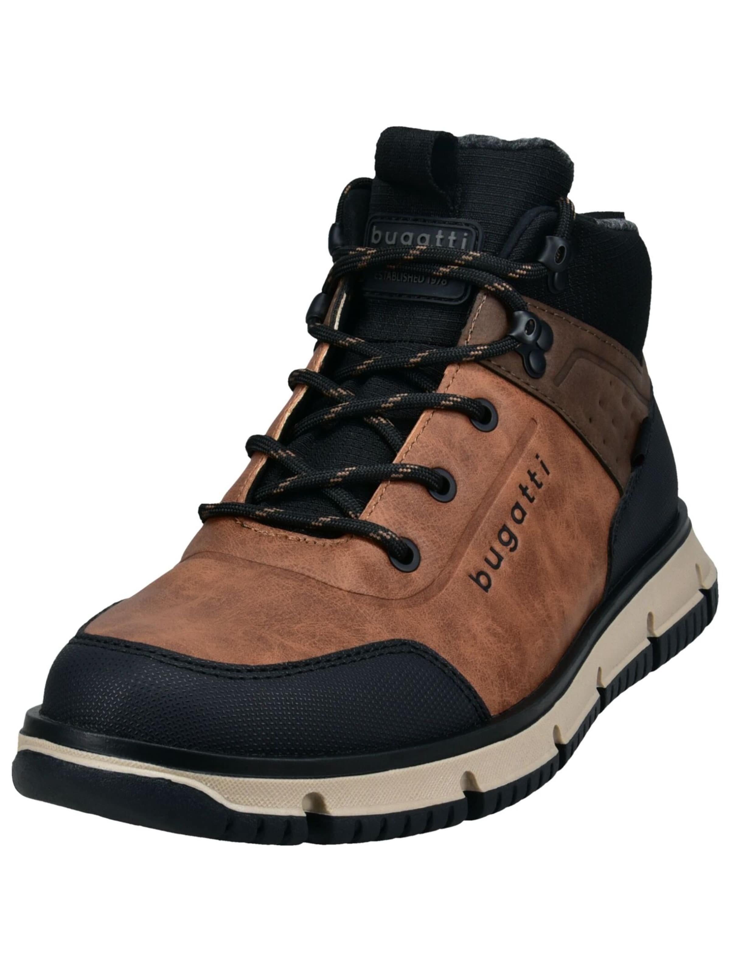 bugatti Schnürboots 'Samper' in Braun: Vorderseite