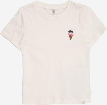 ONLY GIRLS Футболка 'KMGVEGA' в Белый: спереди