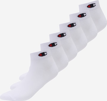 Champion Authentic Athletic Apparel Socks in White: front