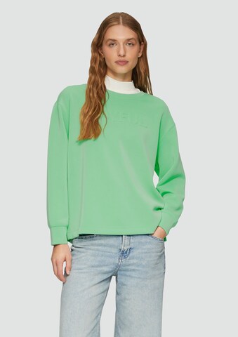 Sweat-shirt s.Oliver en vert : devant