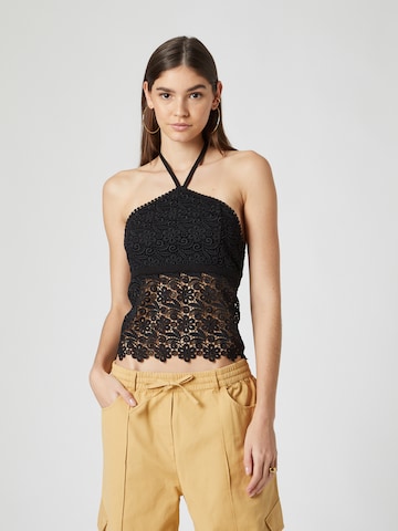 millane Top 'Flora' in Black: front