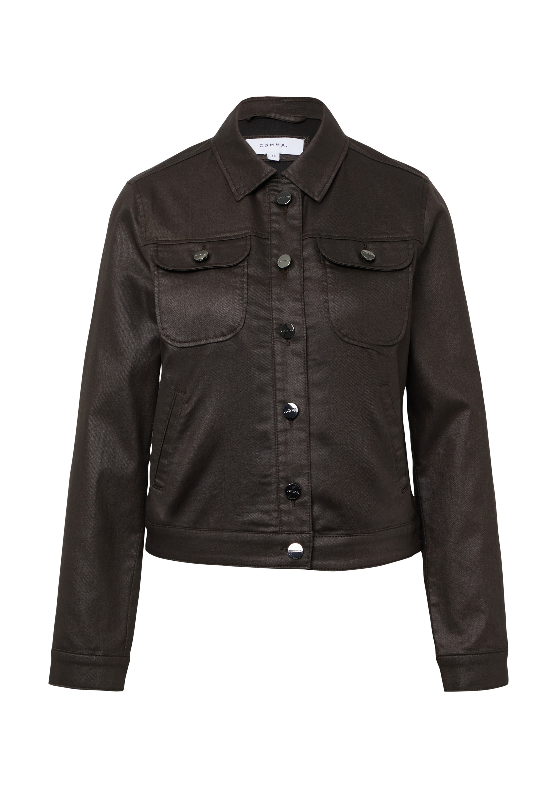 COMMA Φθινοπωρινό και ανοιξιάτικο μπουφάν σε καφέ: μπροστά