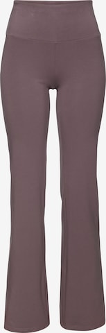 LASCANA ACTIVE Flared Workout Pants in Grey: front