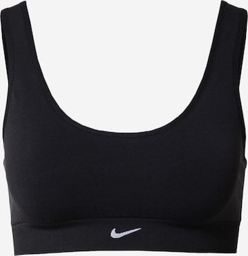 Bustier Soutien-gorge de sport NIKE en noir : devant