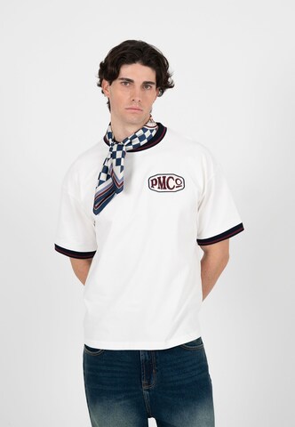 Prohibited - Camiseta 'PMCO' en blanco: frente