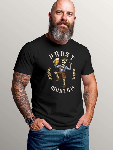 MoonWorks Shirt 'Prost Mortem' in Black: front