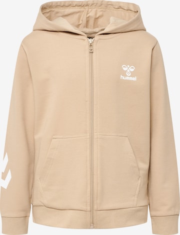 Hummel Sweatjacke in Beige: predná strana