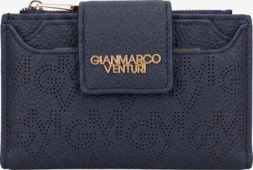 Portamonete di GianMarco Venturi in blu: frontale
