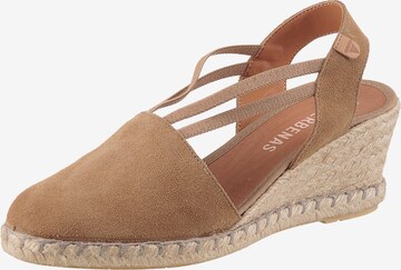 VERBENAS Sandale 'Maika' in Braun: Vorderseite