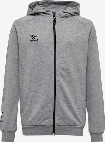 Hummel Sportsweatjacke 'Move' in Grau: predná strana