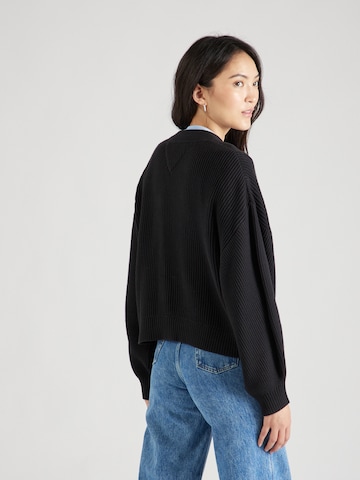 Tommy Jeans Knit cardigan 'Essential' in Black