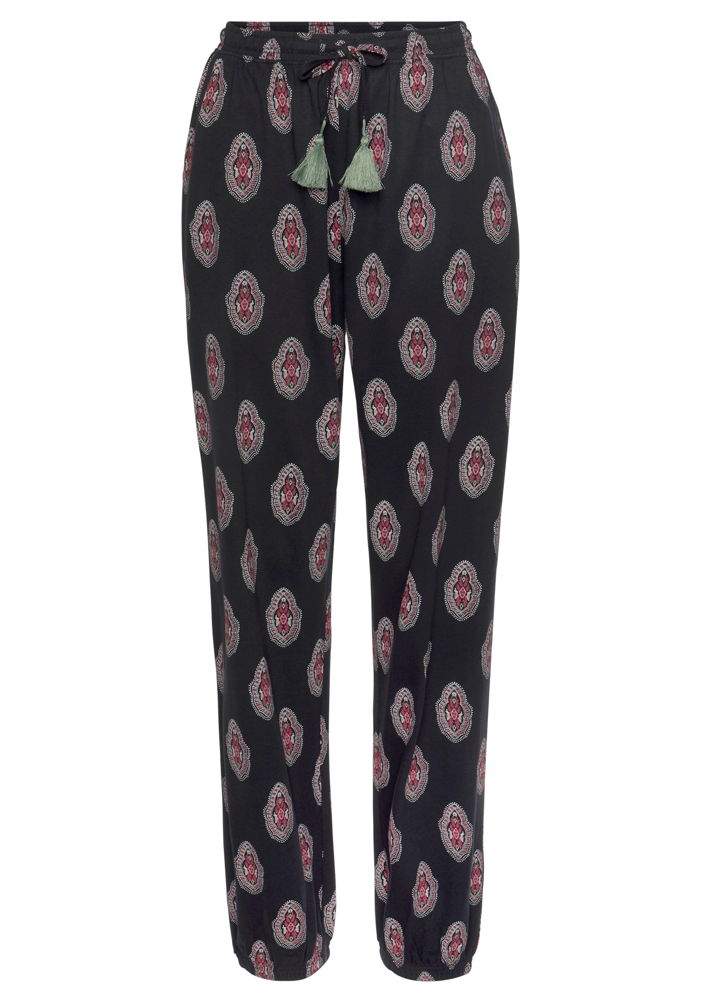 s.Oliver Normální Kalhoty – černá: přední strana