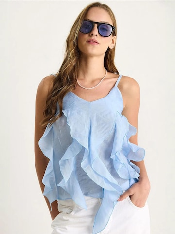 Chemisier Bianco Lucci en bleu