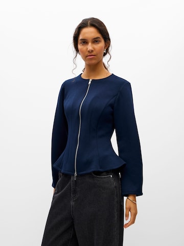 Veste de survêtement 'OBJDorina' OBJECT en bleu : devant