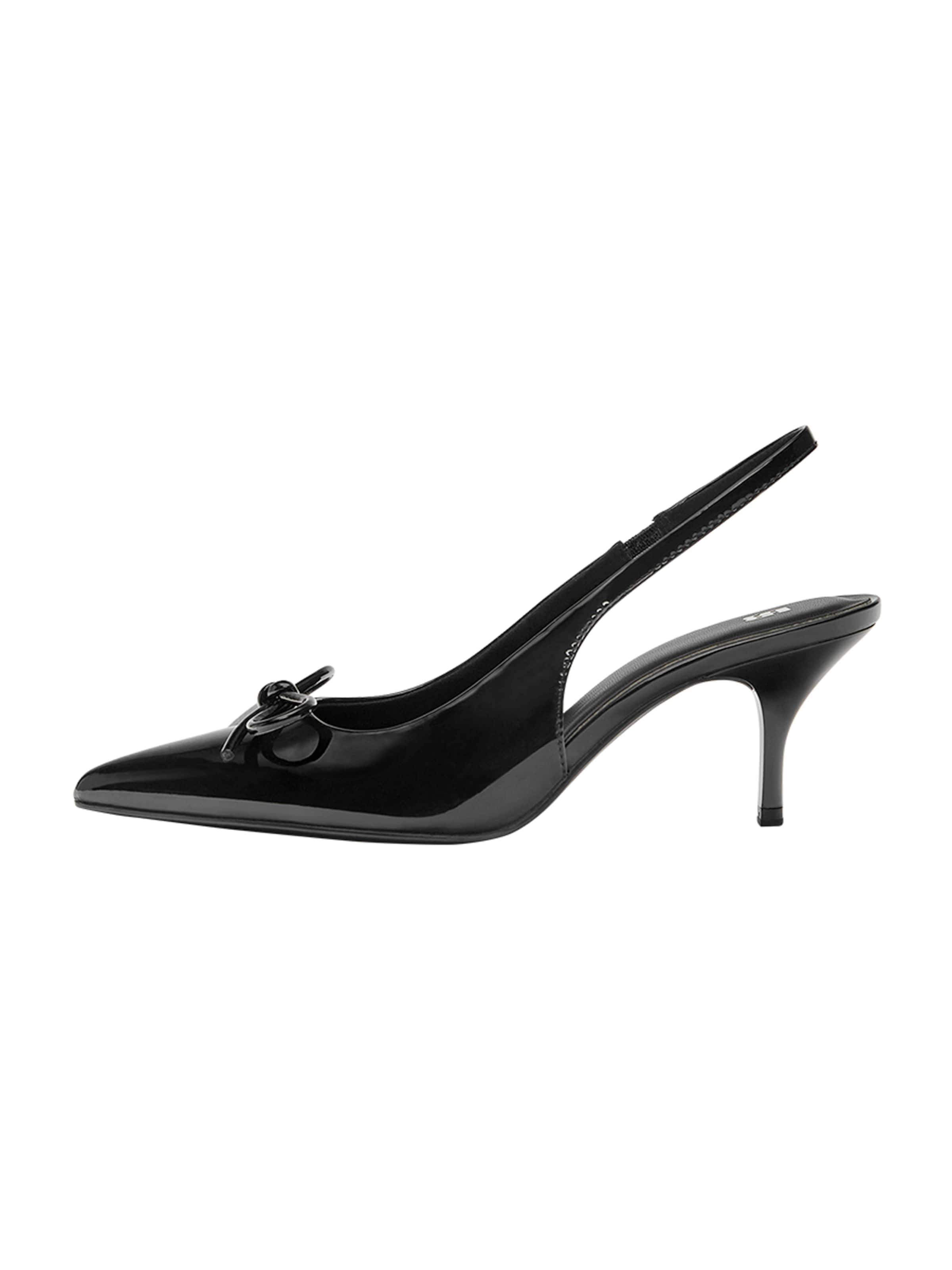 Pull&amp;Bear Slingpumps in Zwart: voorkant