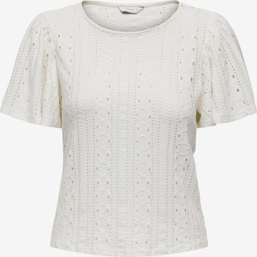 T-shirt 'ONLRiverside' ONLY en blanc : devant