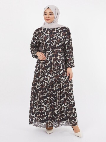 MODAMIHRAM Dress in Brown: front
