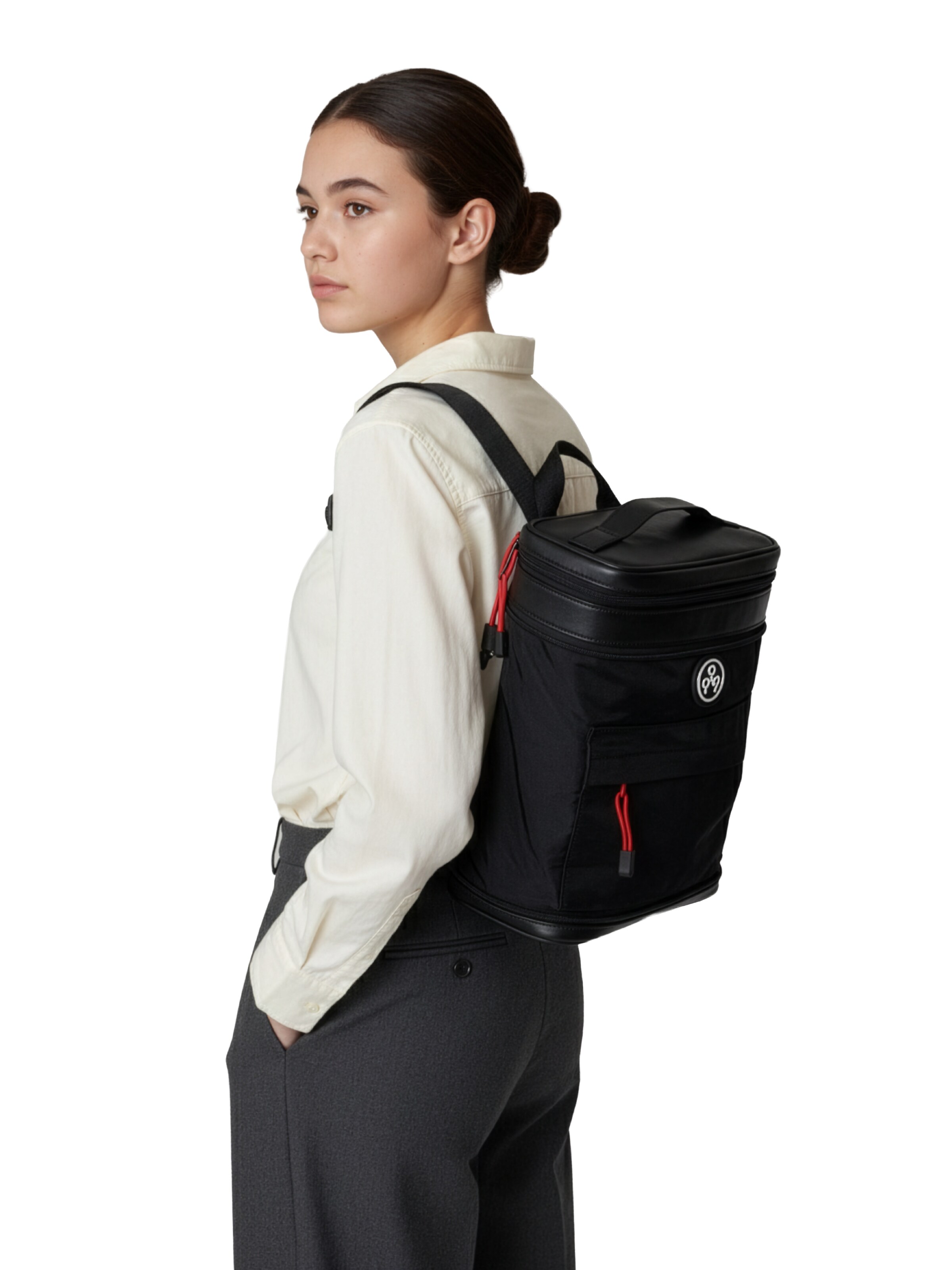 KIWEE Axelremsväska 'Sandwich Mini' i svart