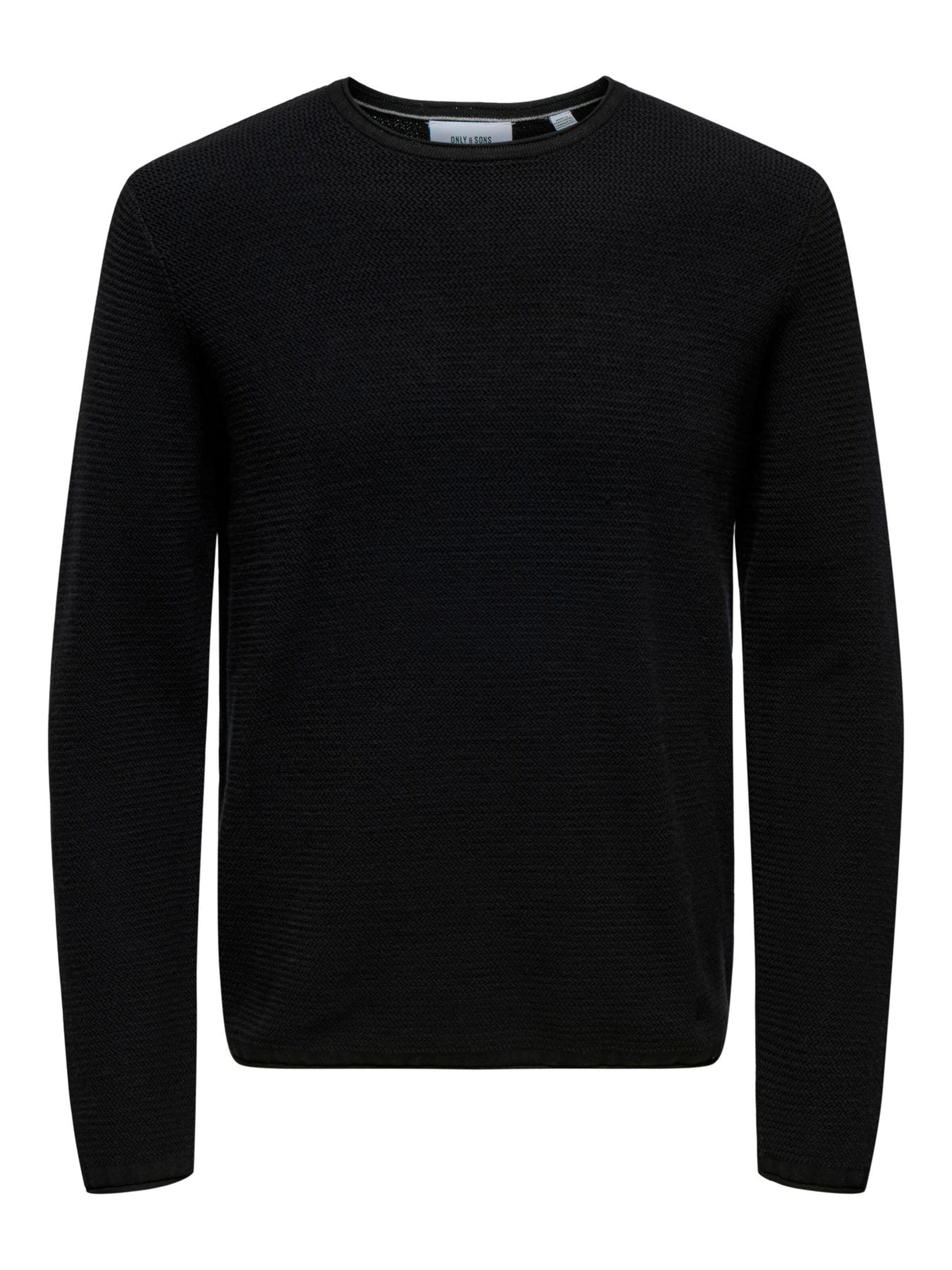 Only & Sons Pullover '22029952'‌‌‌‌ in Schwarz: Vorderseite