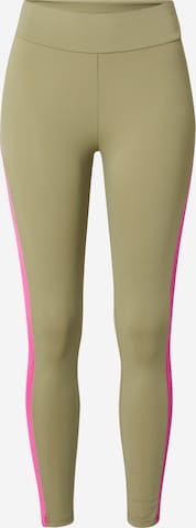 Urban Classics Skinny Leggings in Green: front