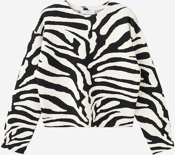 MANGO Sweter 'CEBRINA' w kolorze czarny: przód