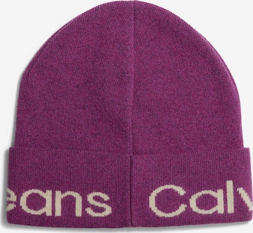 Calvin Klein Jeans Mütze in Lila