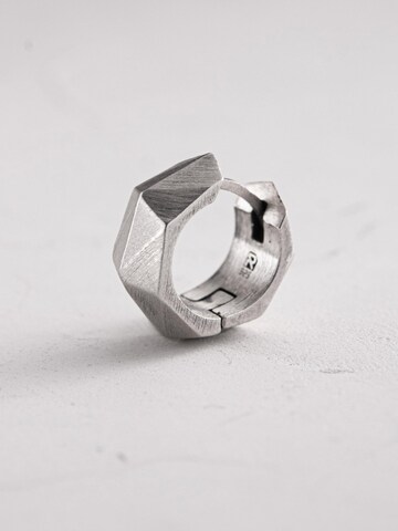 REYTEL Oorbel 'FACETS' in Zilver: voorkant