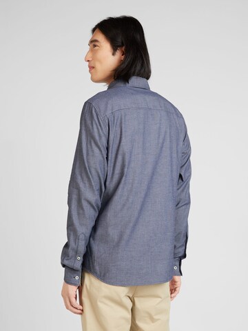 s.Oliver Slim fit Button Up Shirt in Blue