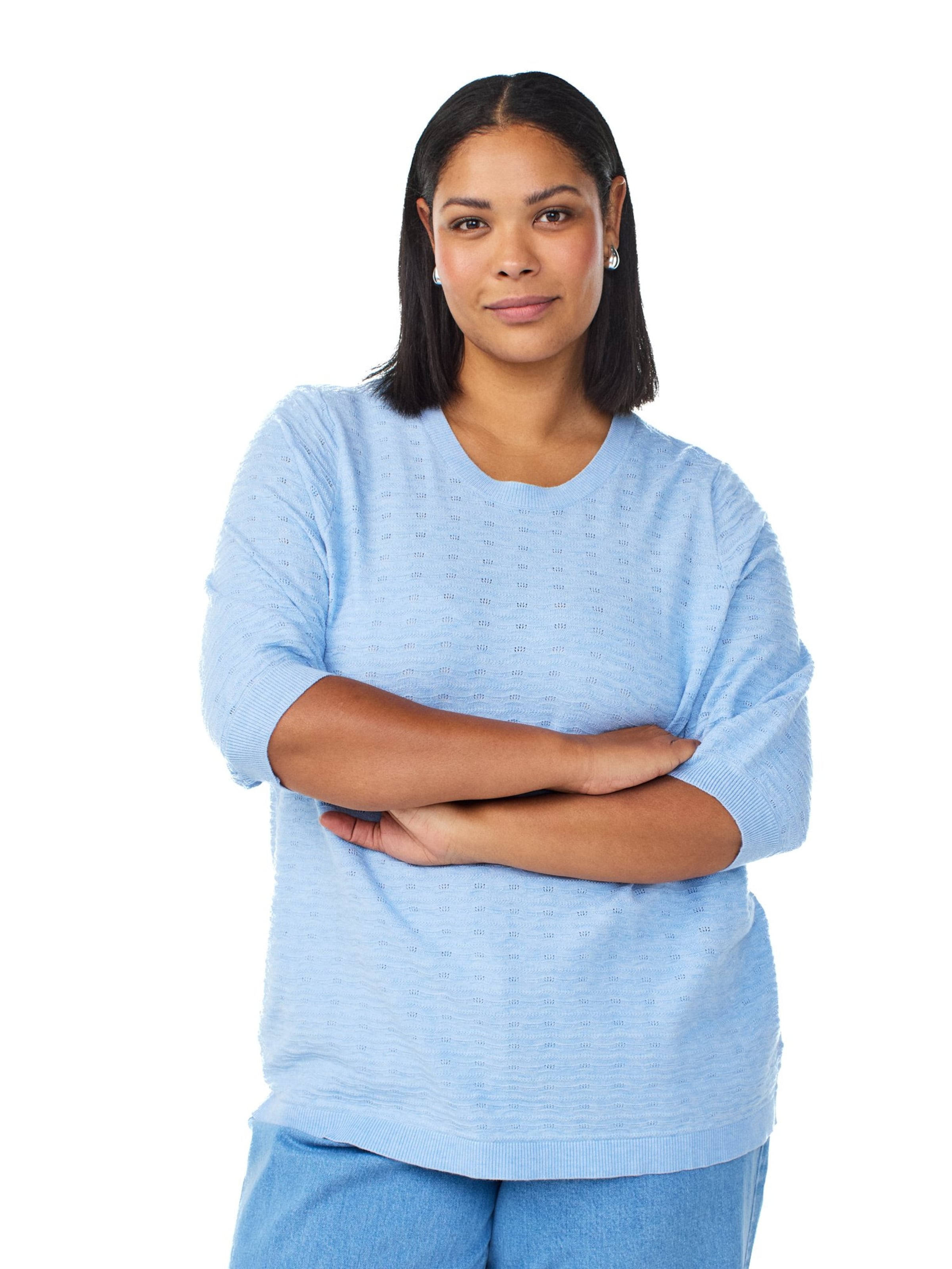 Pulover 'Mella' de la Zizzi pe albastru: față