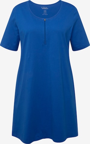 T-shirt Ulla Popken en bleu : devant